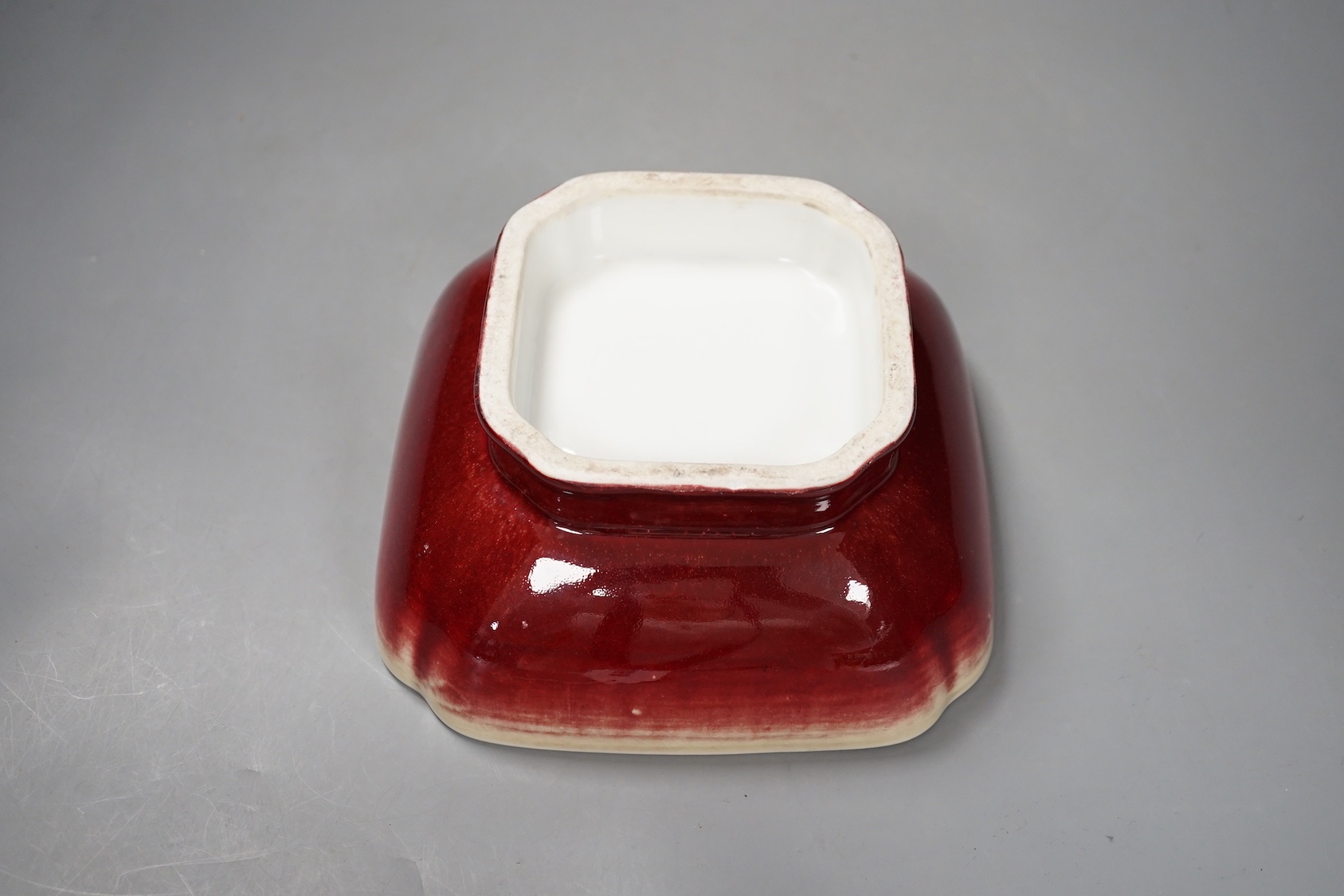 A 19th century Chinese Lanyao (ox. blood) dish 18cm